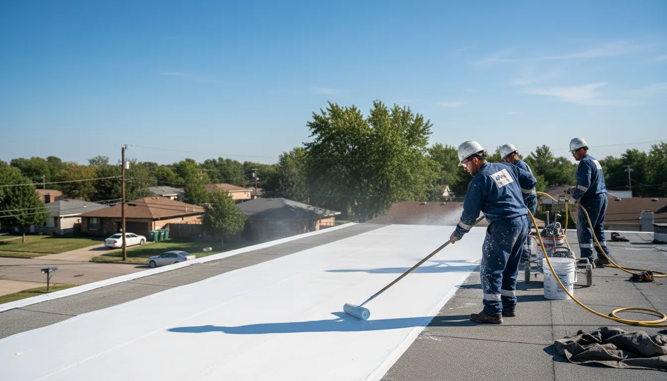 Commercial roof coating in Yorkville, OH near me